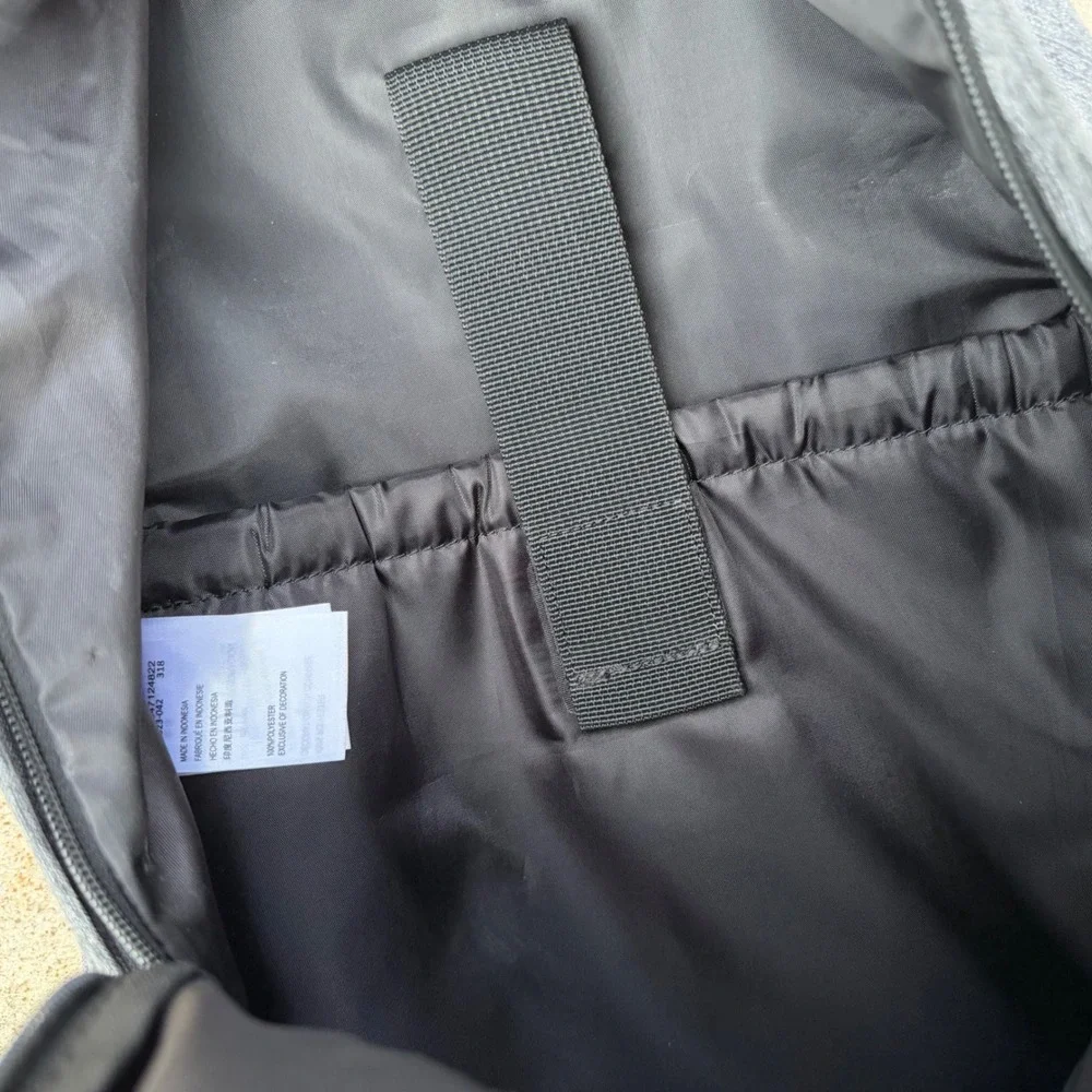 Converse EDC Poly Backpack Grey Heather Logo Tape Laptop Bag 5323-042